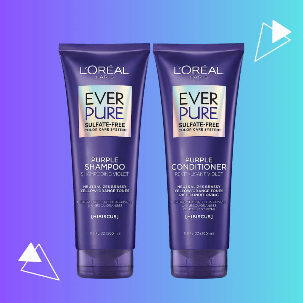 Loreal EVER PURE blonding shampoo and conditioner